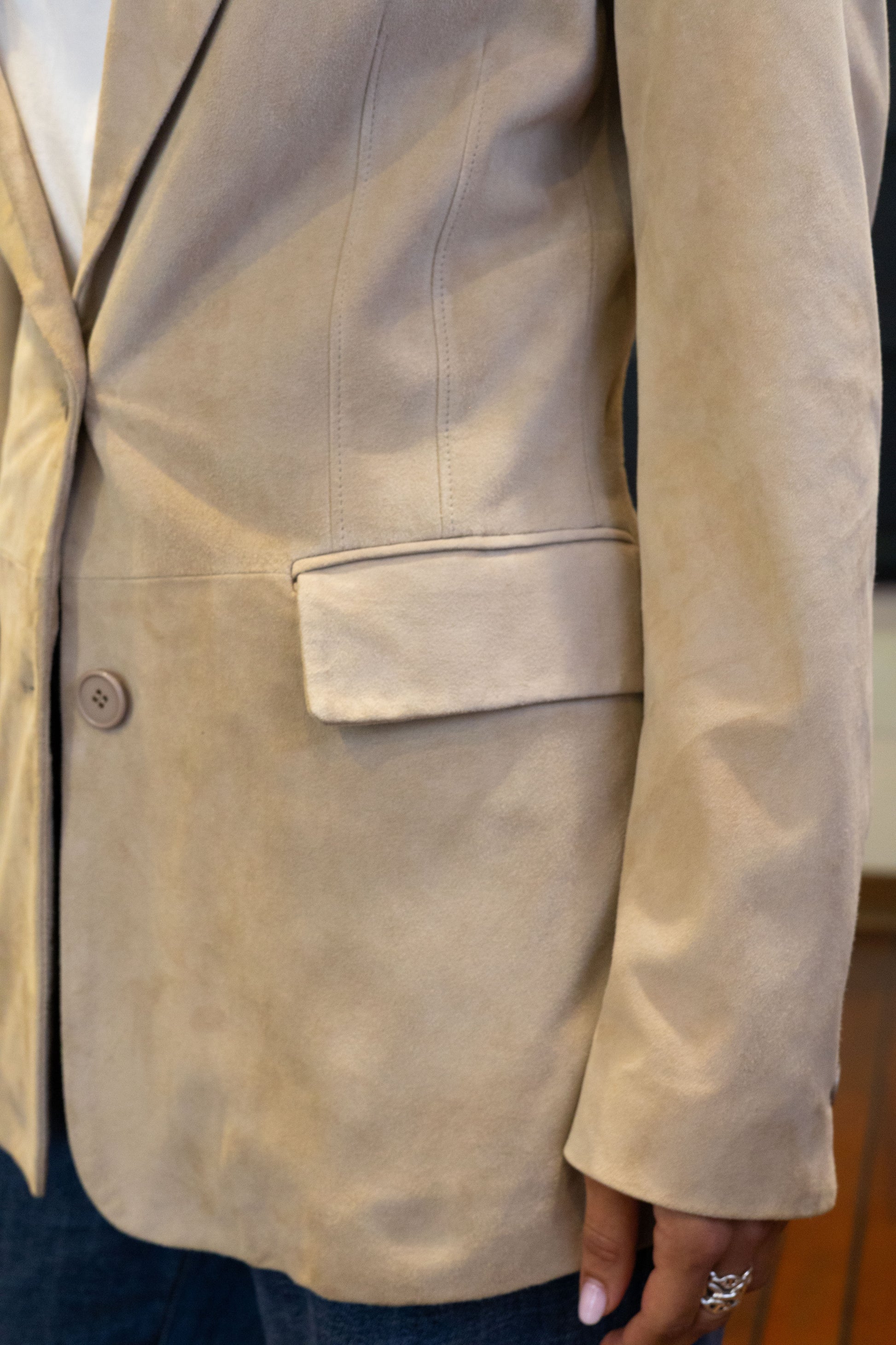 Blazer in pelle scamosciata - SWORD 6.6.44