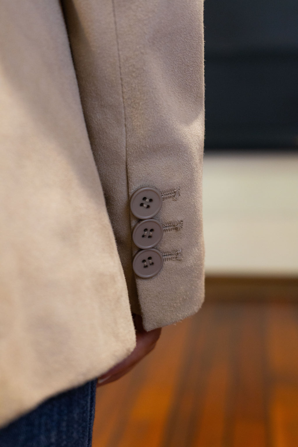 Blazer in pelle scamosciata - SWORD 6.6.44