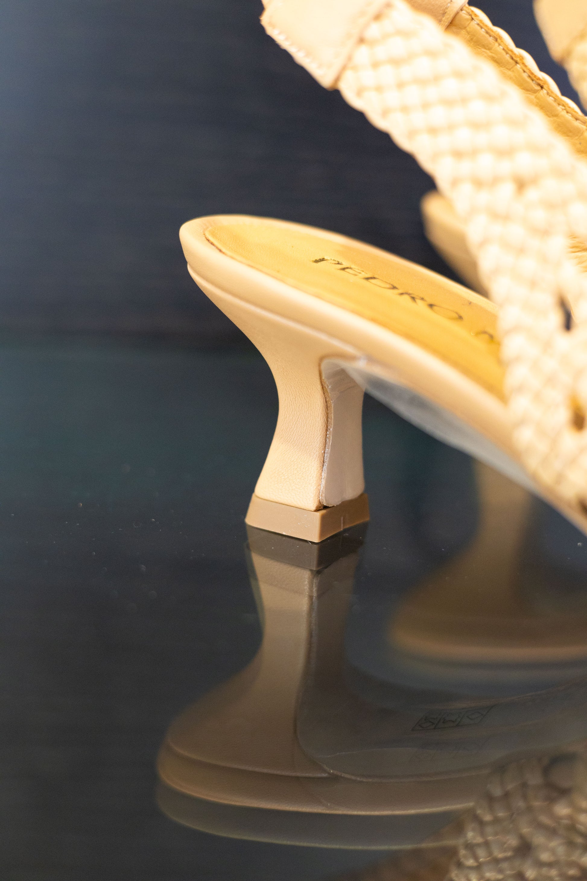 Sling back in pelle intrecciata - Pedro Mirales