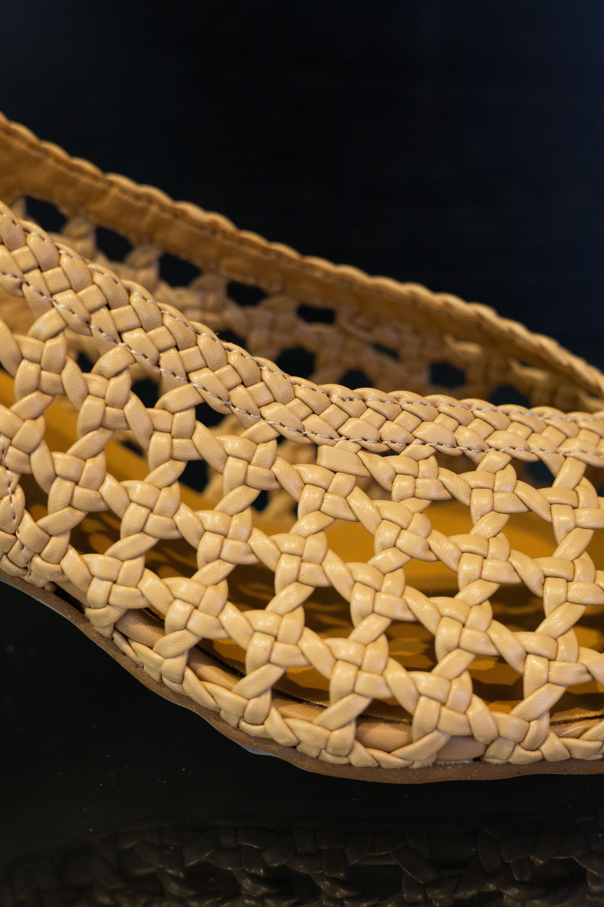 Sling back in pelle intrecciata - Pedro Mirales