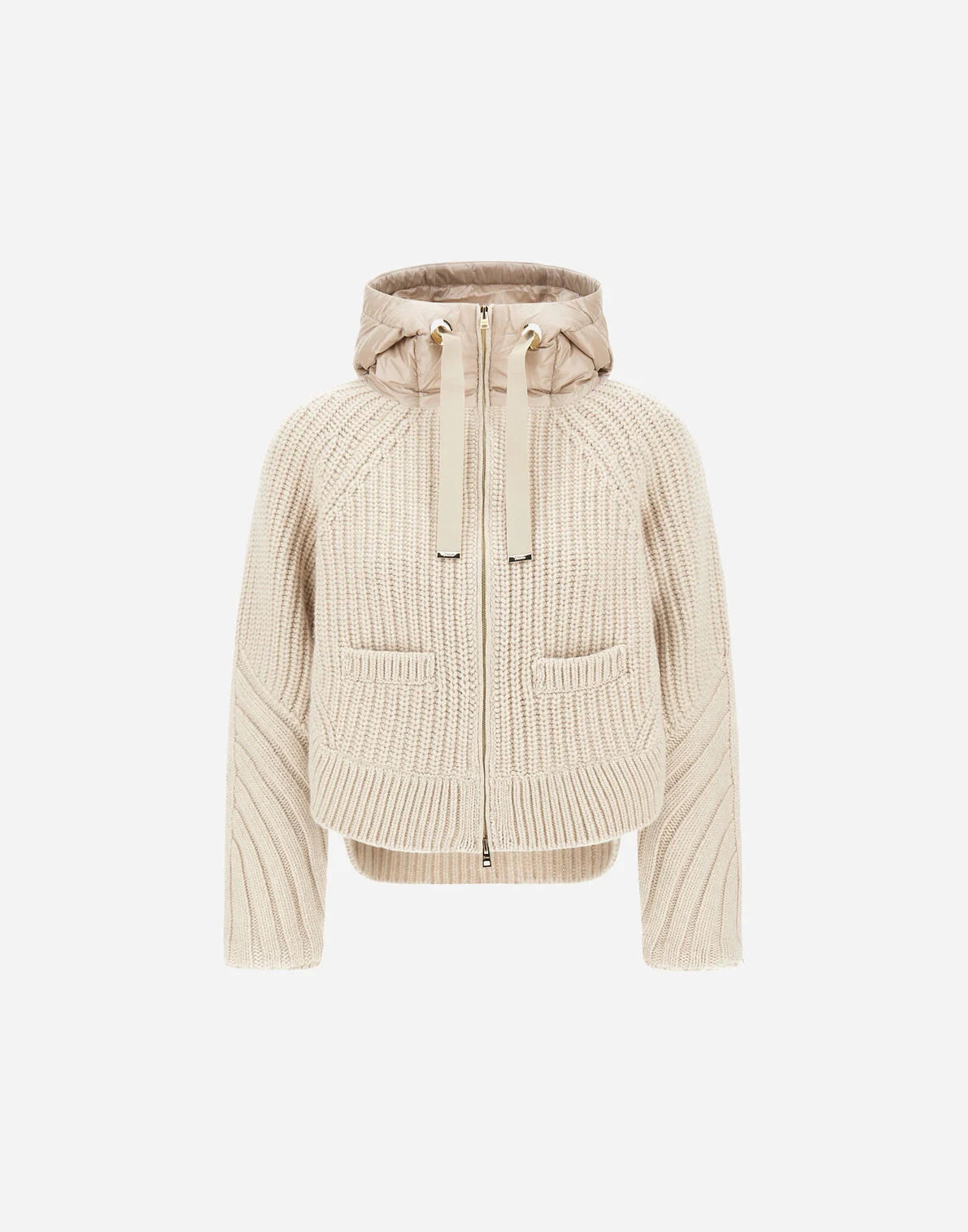 Cardigan in lana cardata - Herno