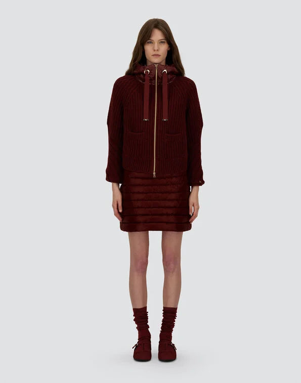 Cardigan in lana cardata - Herno