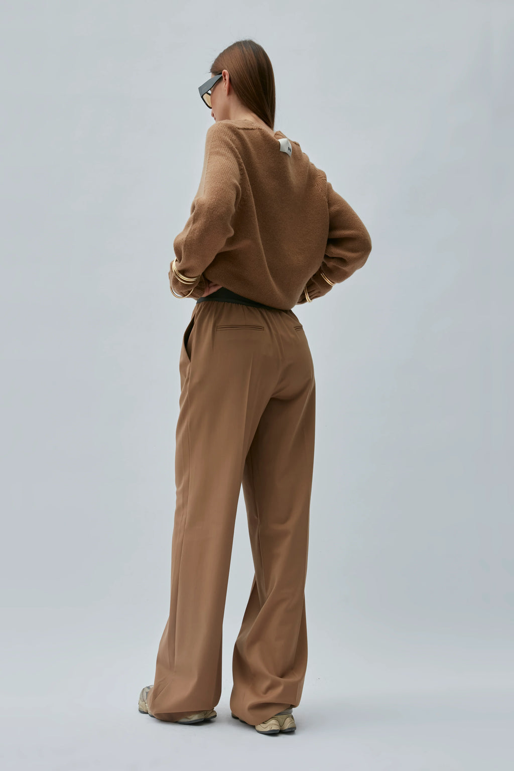 Pantalone a vita alta con elastico in vita - The M..