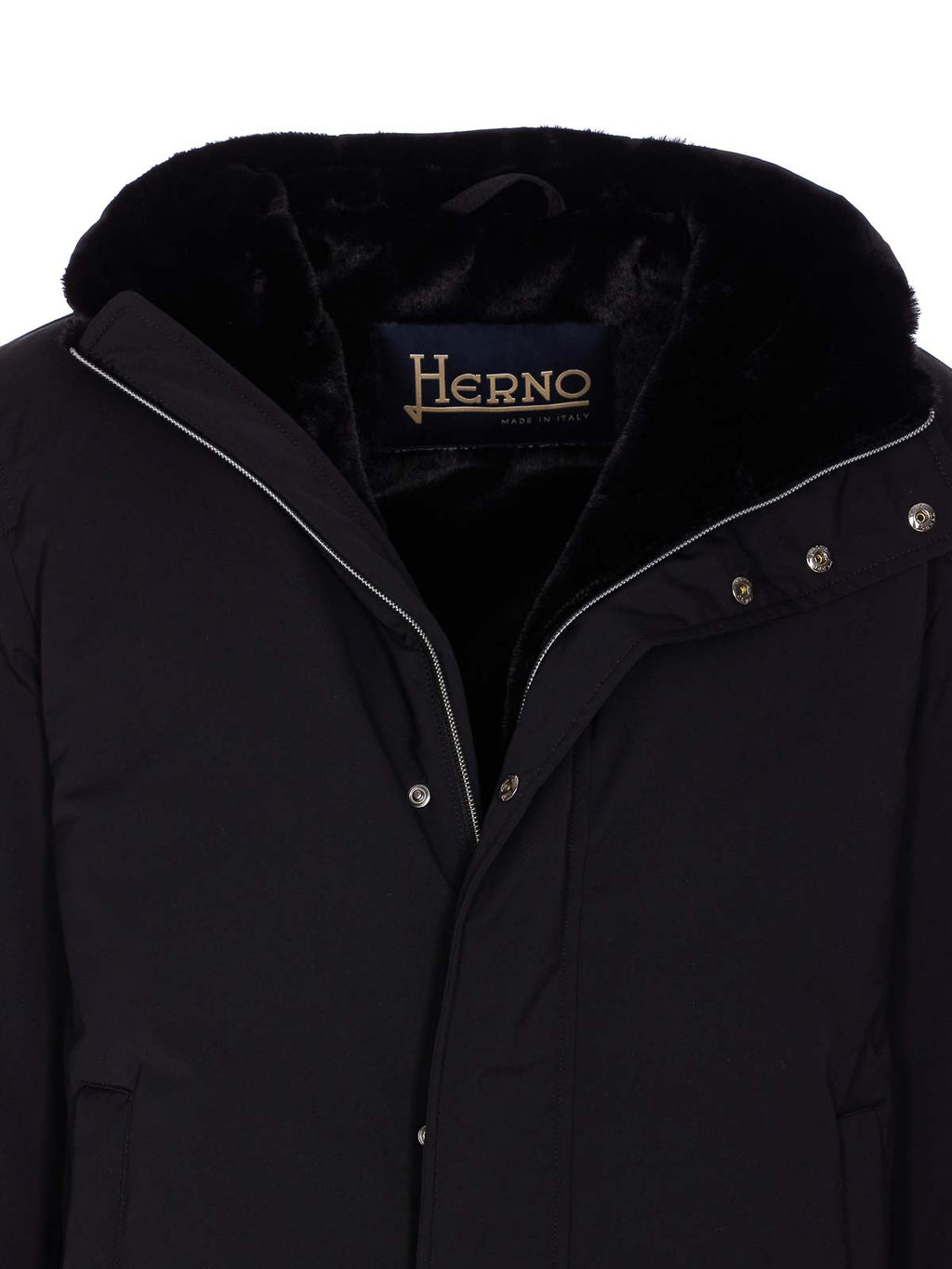 Parka lungo ecopelliccia - Herno