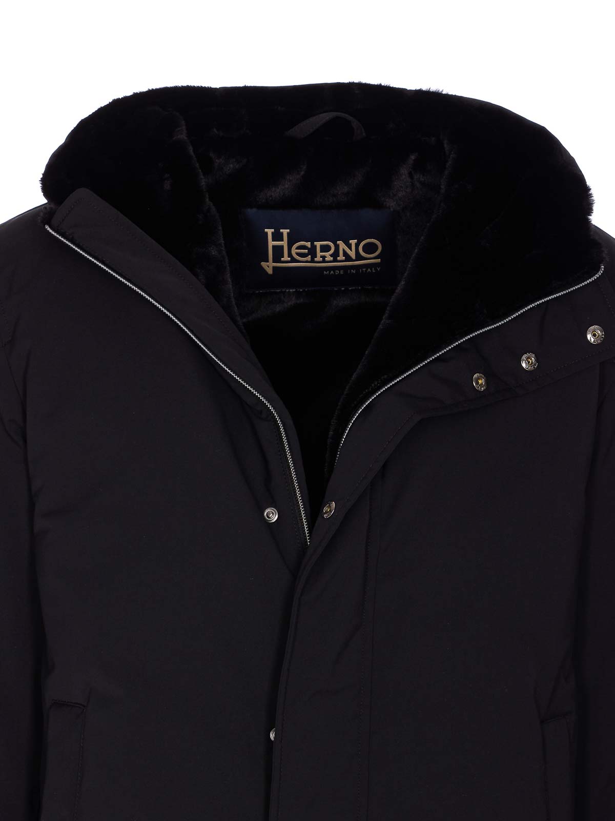 Parka lungo ecopelliccia - Herno